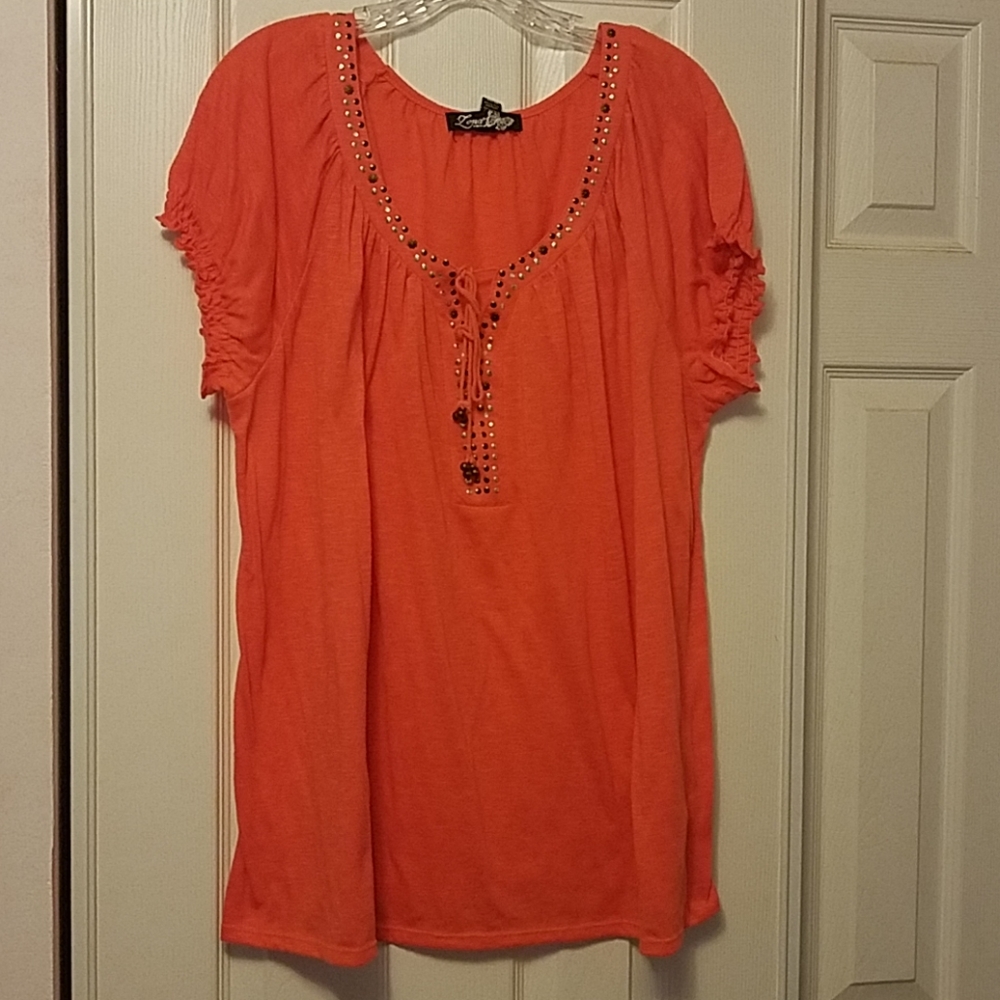 Orange Tunic w/embellishments